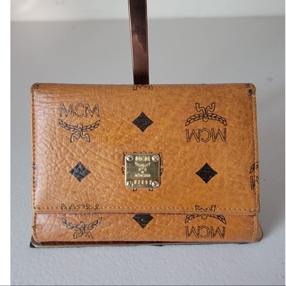 MCM COGNAC VINTAGE VISETOS WALLET
